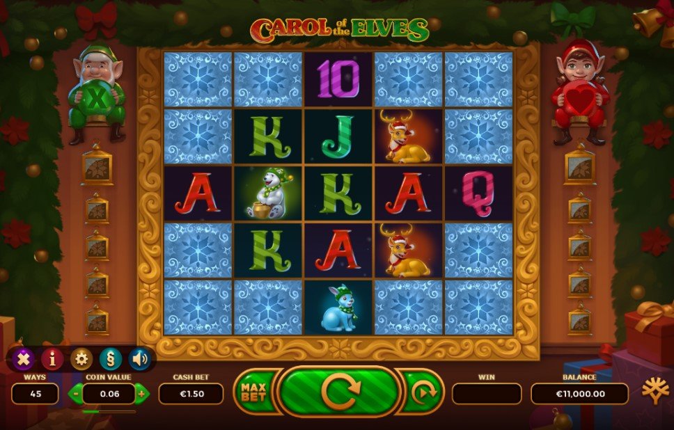 Игровые автоматы Carol of the Elves от Yggdrasil Gaming
