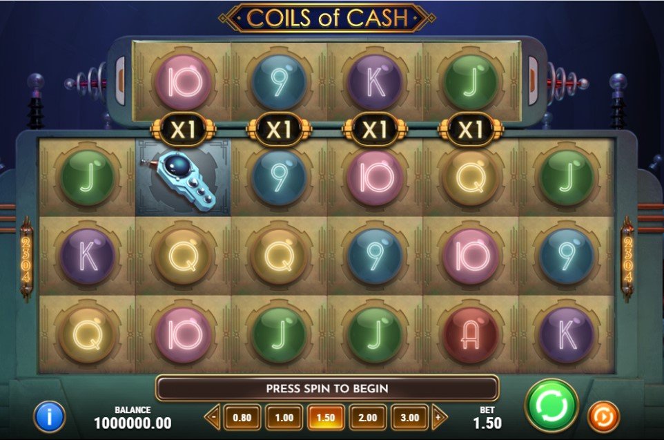 Игровые автоматы Coils of Cash от Play'n GO