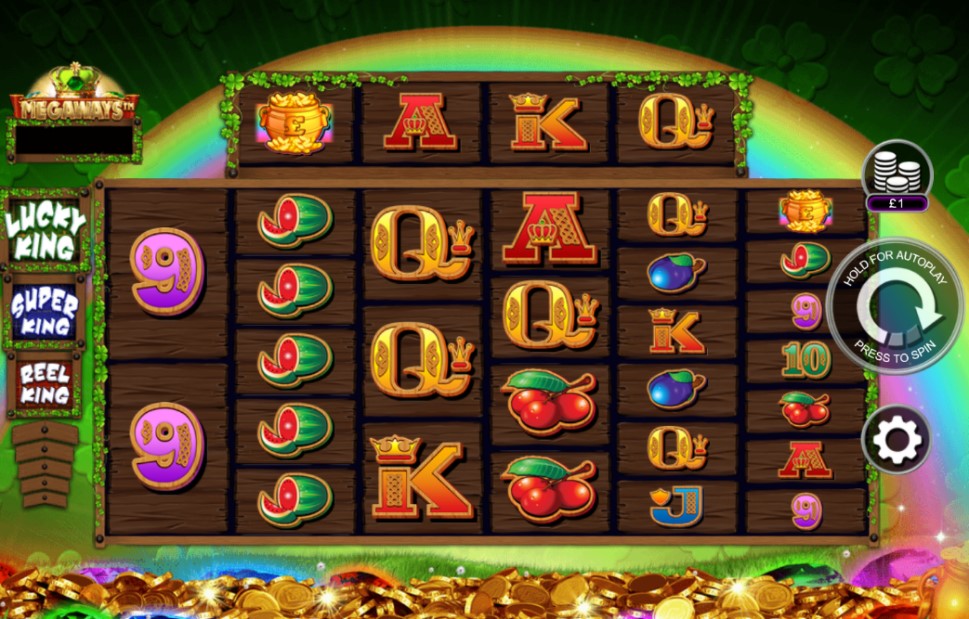 Катушки игровых автоматов Lucky King Megaways от Inspired Gaming